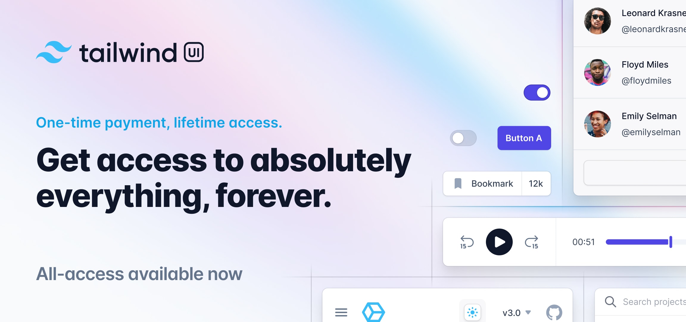 Obtén acceso total a Tailwind UI