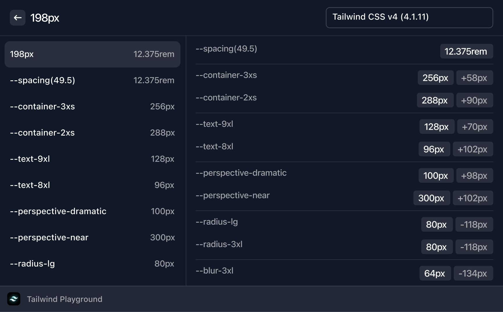 Extensión de Raycast de Tailwind CSS